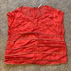 Free People Orange summer time shirt